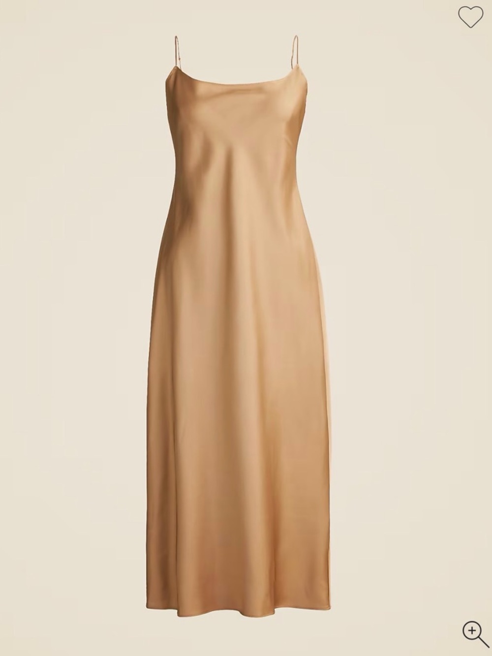 NWOT J.Crew Gwyneth Slip Dress Champagne Sz 6 - Picture 8 of 9